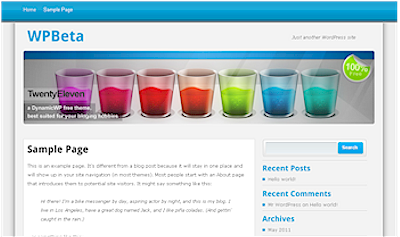 2011themesamplepg Twenty Eleven WordPress Theme